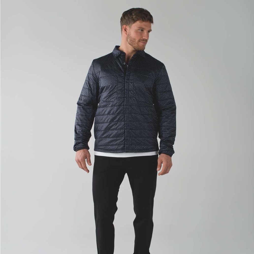 Lululemon Ukee Jacket Light Years Silver Spoon Deep Navy Quilted XXL - Picture 12 of 12